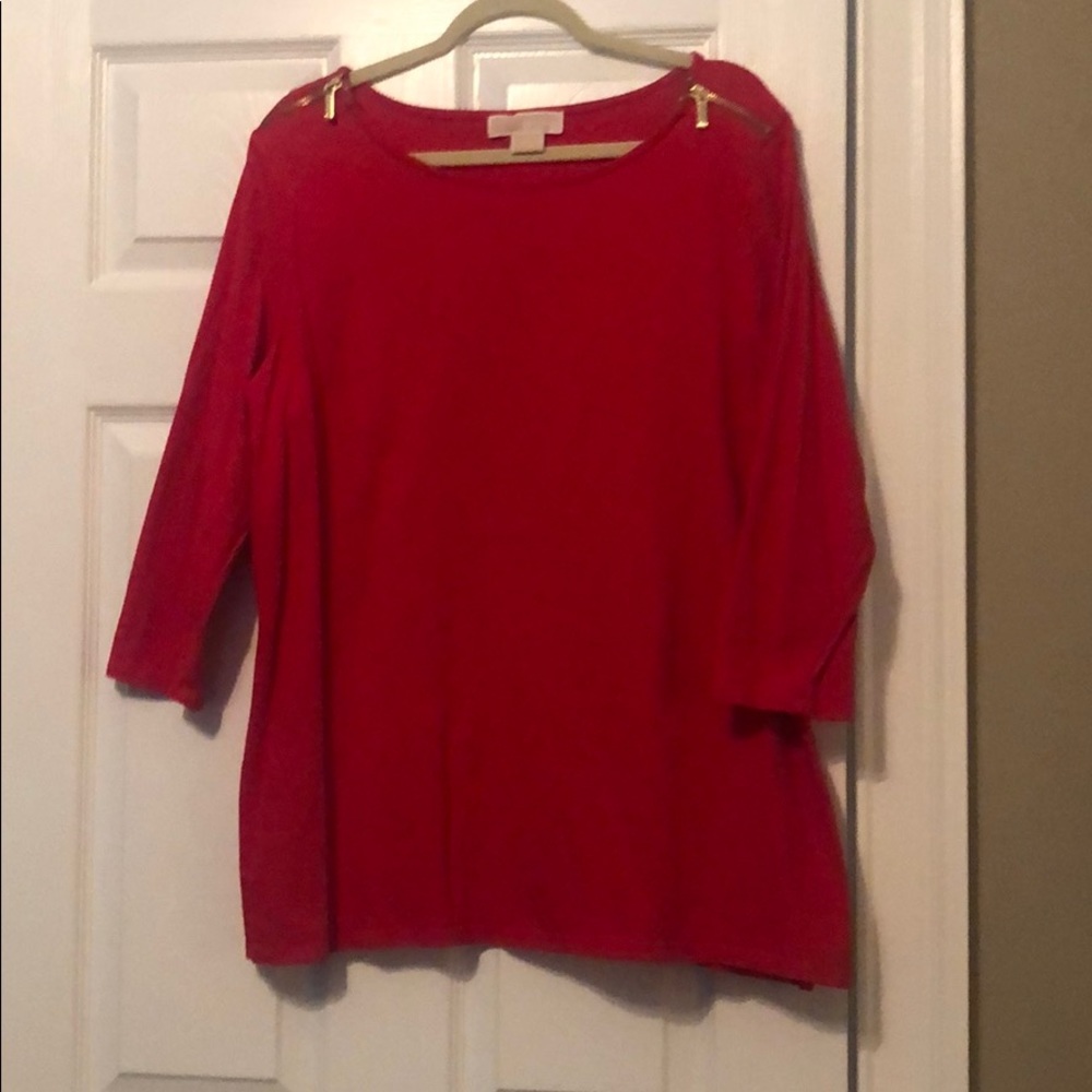 Michael Kors red top